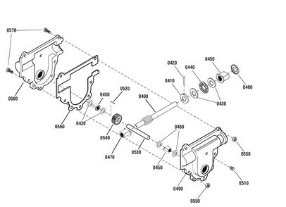 Gear Case Assembly (1753533) Diagram and Parts List for 1696024 2011 Briggs and Stratton Snow Blower